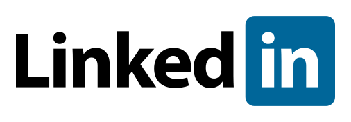LinkedIn-Logo, stilisierte Darstellung eines blauen Quadrats mit weißem Schriftzug.
